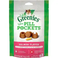 Photo of Greenies Feline Pill Pockets Cat Treats Salmon Flavor