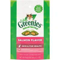Photo of Greenies Feline SmartBites Skin and Fur Health Salmon Flavor Cat Treats
