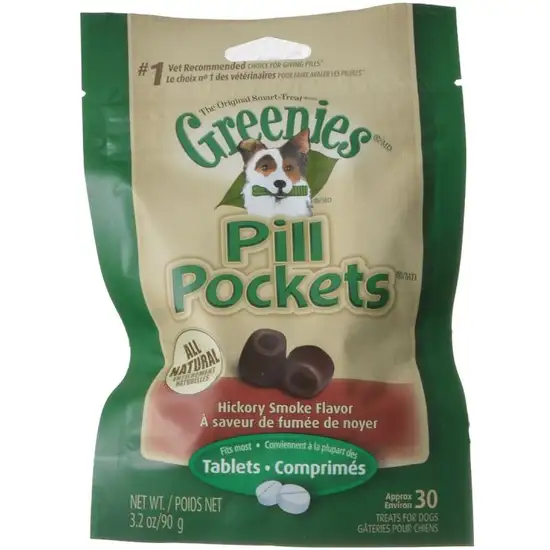 Greenies Pill Pockets Dog Treats - Hickory Smoke Flavor Photo 1