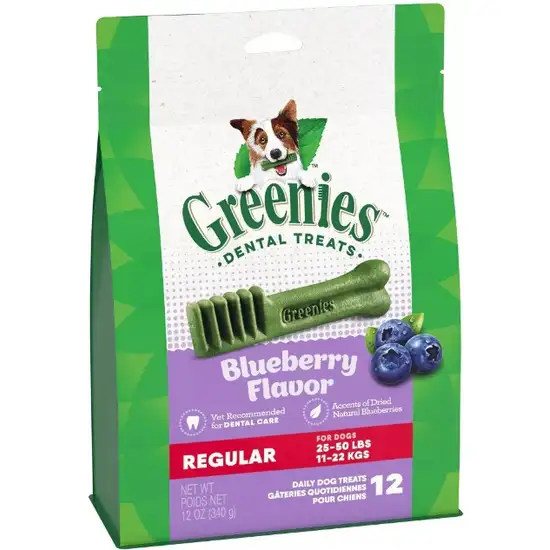 Greenies Regular Dental Dog Treats Blueberry Photo 1