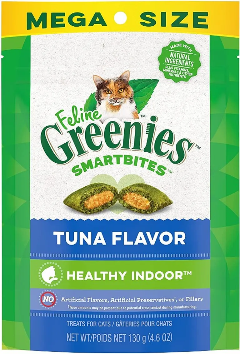 Greenies SmartBites Hairball Control Tuna Flavor Cat Treats Photo 1