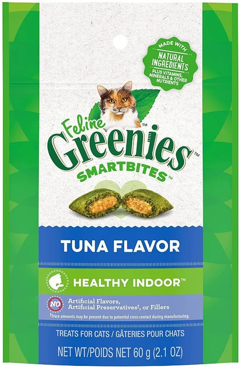 Greenies SmartBites Healthy Indoor Tuna Flavor Cat Treats Photo 1