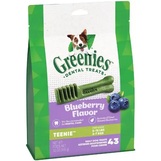 Greenies Teenie Dental Dog Treats Blueberry Photo 1