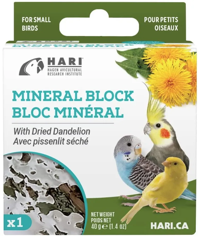 HARI Dandelion Mineral Block for Small Birds Photo 1