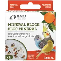 Photo of HARI Orange Peel Mineral Block for Small Birds