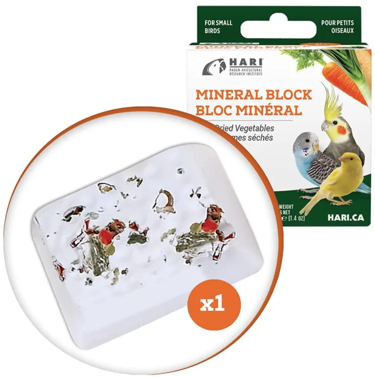 HARI Vegetable Mineral Block for Small Birds Photo 3