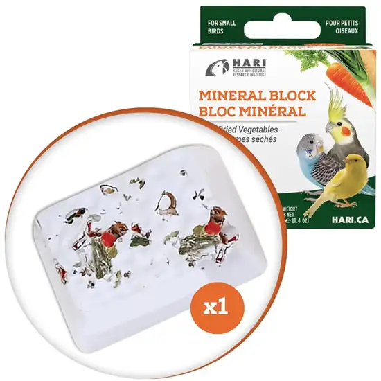 HARI Vegetable Mineral Block for Small Birds Photo 3
