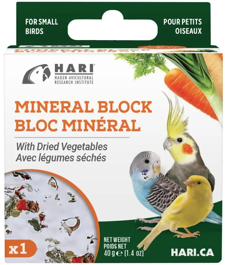 HARI Vegetable Mineral Block for Small Birds Photo 1