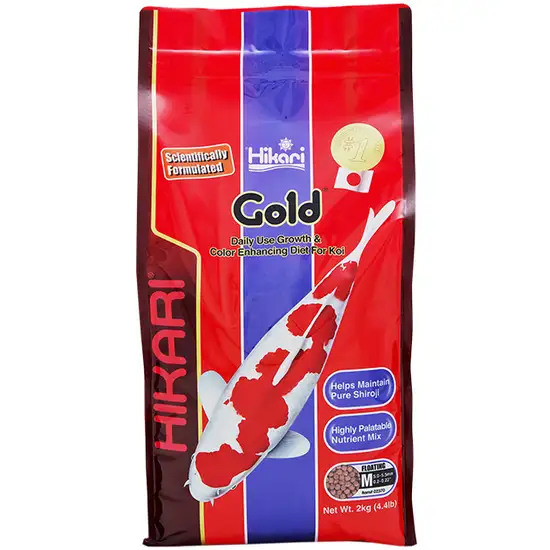 Hikari Gold Color Enhancing Koi Food - Medium Pellet Photo 1