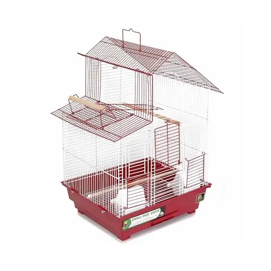 House Style Bird Cage - Red Photo 1