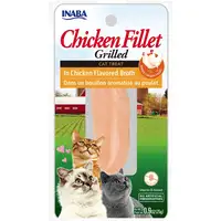 Photo of Inaba Chicken Fillet Grilled Cat Treat in Chicken Flavored Broth