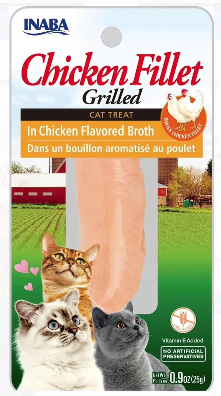 Inaba Chicken Fillet Grilled Cat Treat in Chicken Flavored Broth Photo 1