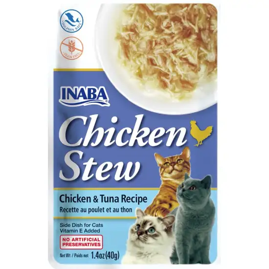Inaba Chicken Stew Chicken with Tuna Recipe Side Dish for Cats Photo 1