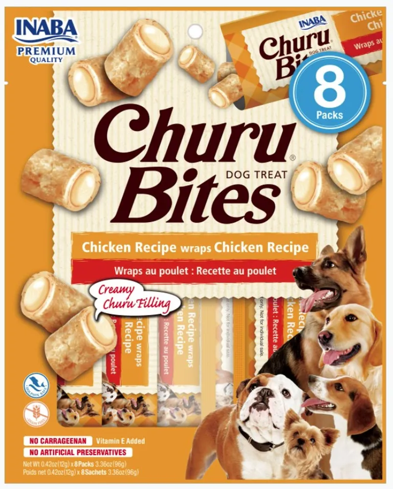 Inaba Churu Bites Dog Treat Chicken Recipe wraps Chicken Recipe Photo 1