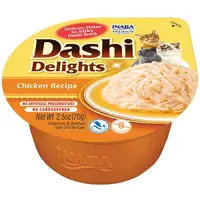Photo of Inaba Dashi Delights Chicken Flavored Bits in Broth Cat Food Topping