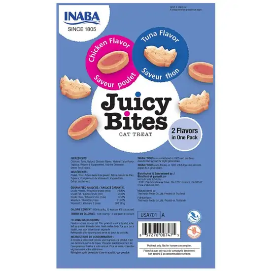 Inaba Juicy Bites Cat Treat Tuna and Chicken Flavor Photo 2