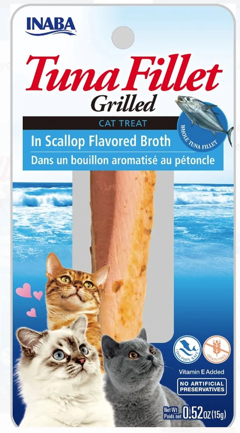 Inaba Tuna Fillet Grilled Cat Treat in Scallop Flavored Broth Photo 1