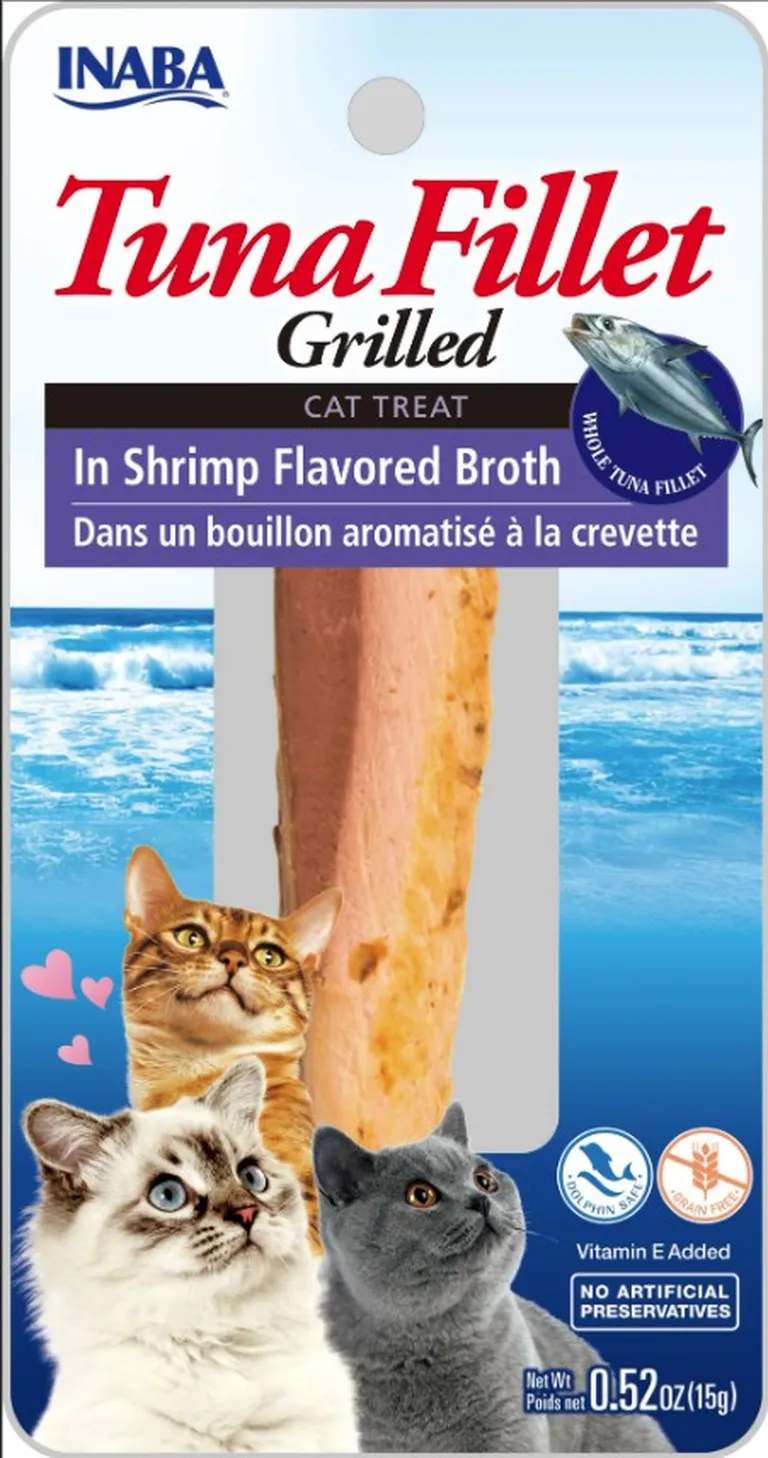 Inaba Tuna Fillet Grilled Cat Treat in Shrimp Flavored Broth Photo 1
