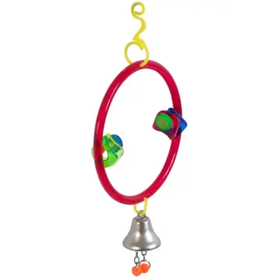 JW Pet ActiviToys Ring Clear with Bell for Parakeets, Canaries, Finches and Similar Sized Birds Photo 3