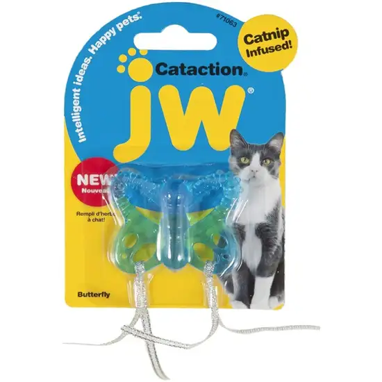 JW Pet Cataction Catnip Infused Butterfly Interactive Cat Toy Photo 1