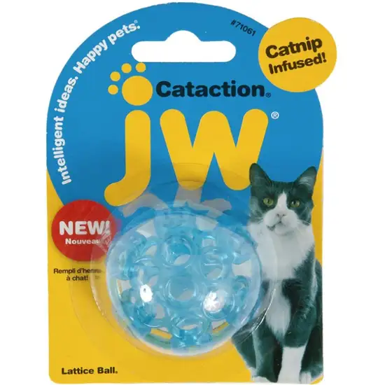 JW Pet Cataction Catnip Infused Lattice Ball Cat Toy Photo 2