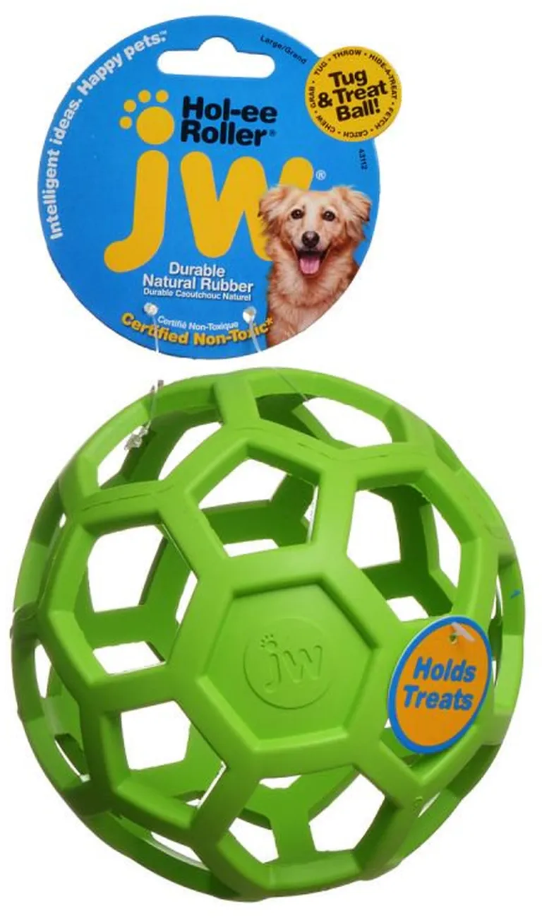 JW Pet Hol-ee Roller Dog Chew Toy Assorted Colors Photo 2