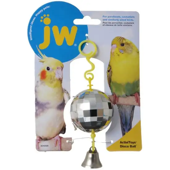 JW Pet Insight Activitoys Disco Ball Bird Toy Photo 1