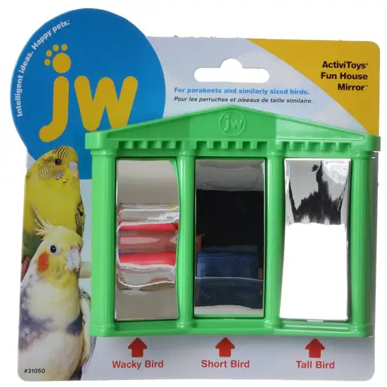 JW Pet Insight Fun House Mirror Bird Toy Photo 1