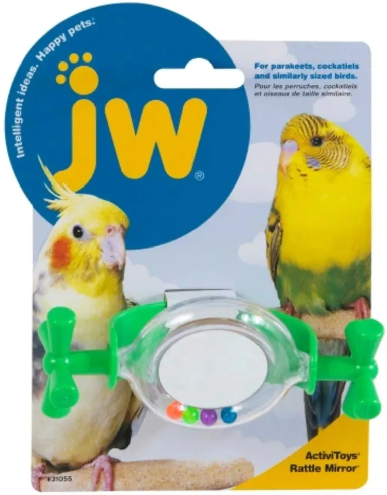 JW Pet Insight Rattle Mirror Bird Toy Photo 1