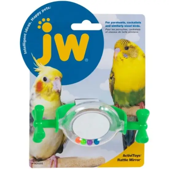 JW Pet Insight Rattle Mirror Bird Toy Photo 1