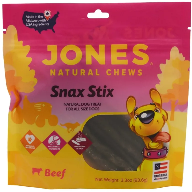 Jones Naturals Beef Sausage Sticks 5 Inch Dog Treat Photo 1