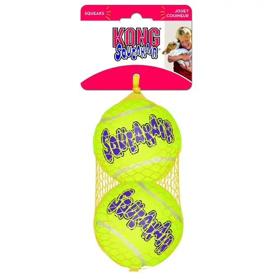 KONG Air Dog Squeaker Tennis Balls Large Dog Toy Photo 1