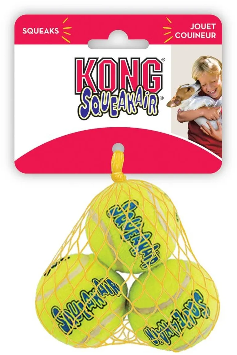 KONG Air Dog Squeaker Tennis Balls X-Small Dog Toy Photo 1