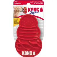 Photo of KONG Licks Dog Toy Treat Dispenser Sticks to Any Non-Porous Surface