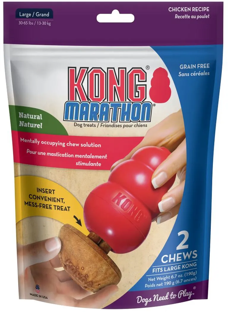 KONG Marathon Chicken Flavored Dog Chew Large Photo 1