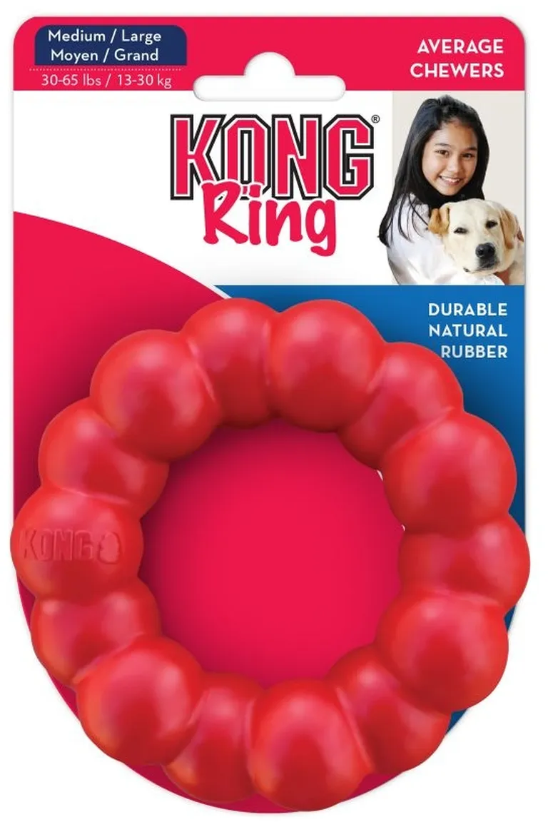 KONG Red Ring Medium/Large Chew Toy Photo 2