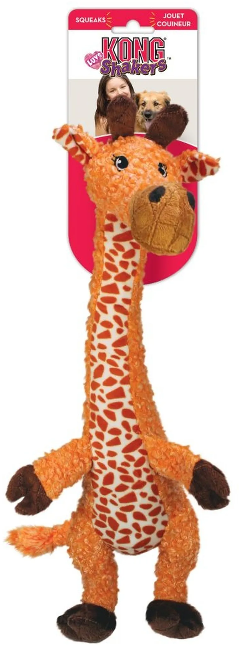 KONG Shakers Luvs Giraffe Dog Toy Small Photo 2
