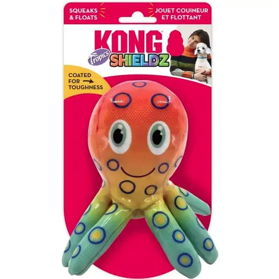 KONG Shieldz Tropics Octopus Dog Toy Medium Photo 1
