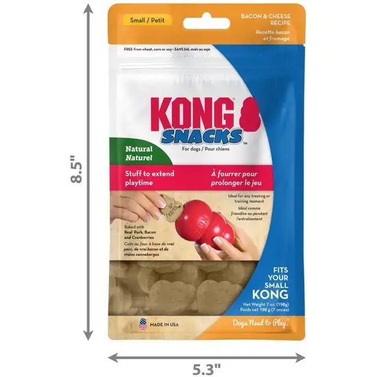 KONG Snacks for Dogs Bacon and Cheese Recipe Small Photo 5