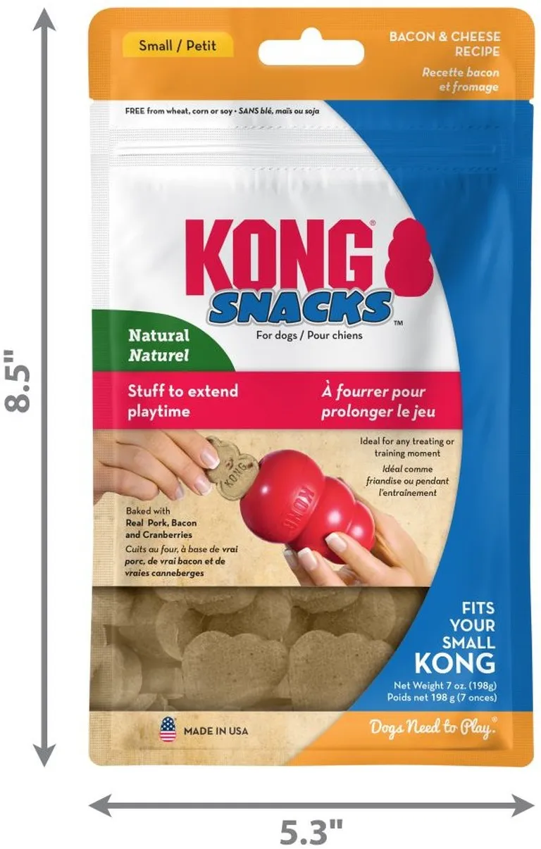 KONG Snacks for Dogs Bacon and Cheese Recipe Small Photo 5