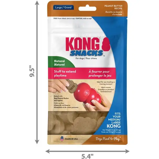 KONG Snacks for Dogs Peanut Butter Recipe Large Photo 5