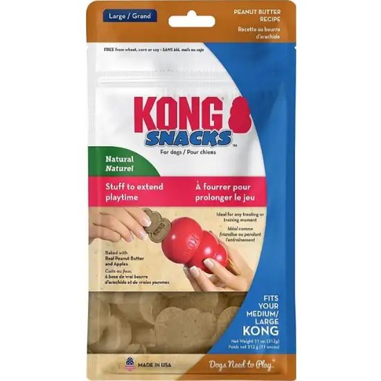 KONG Snacks for Dogs Peanut Butter Recipe Large Photo 1