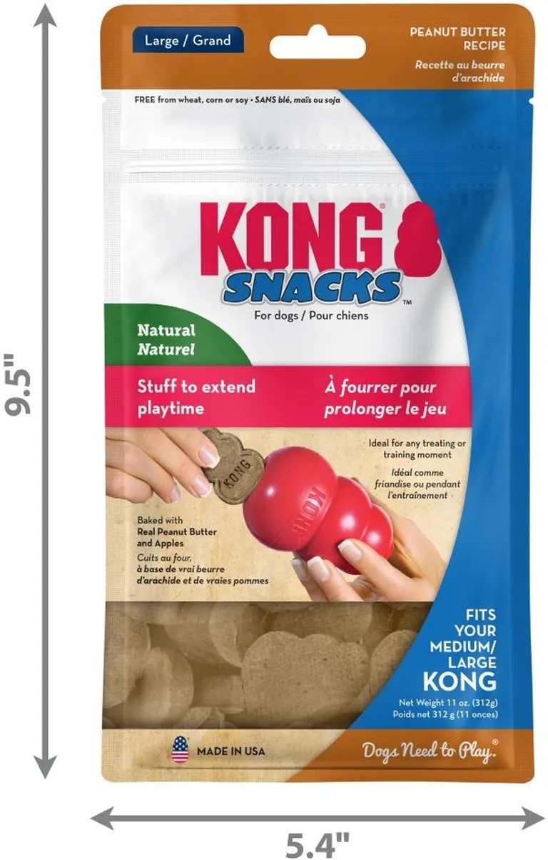 KONG Snacks for Dogs Peanut Butter Recipe Large Photo 3