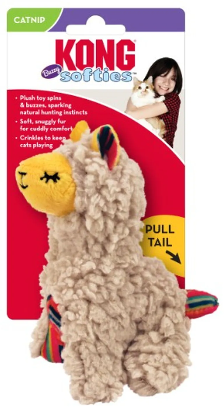 KONG Softies Buzzy Llama Catnip Toy Photo 1
