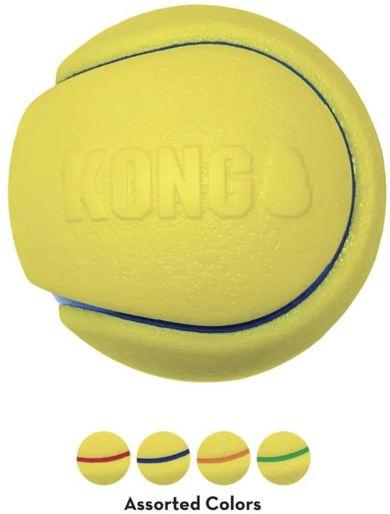 KONG Squeezz Tennis Ball Assorted Colors Photo 2