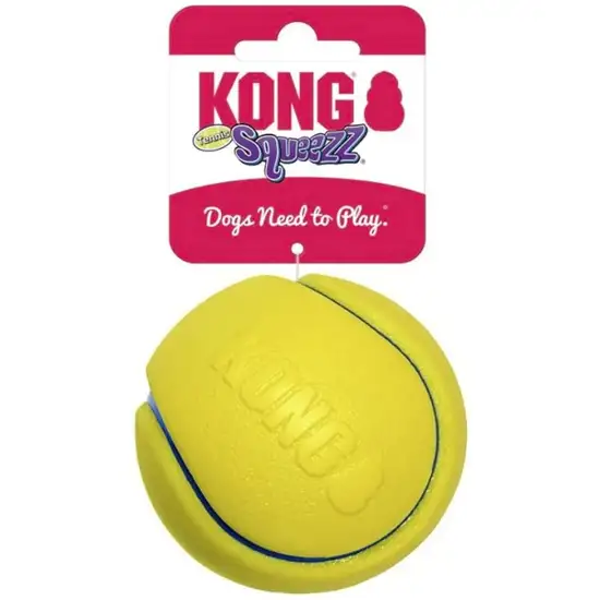 KONG Squeezz Tennis Ball Assorted Colors Photo 1
