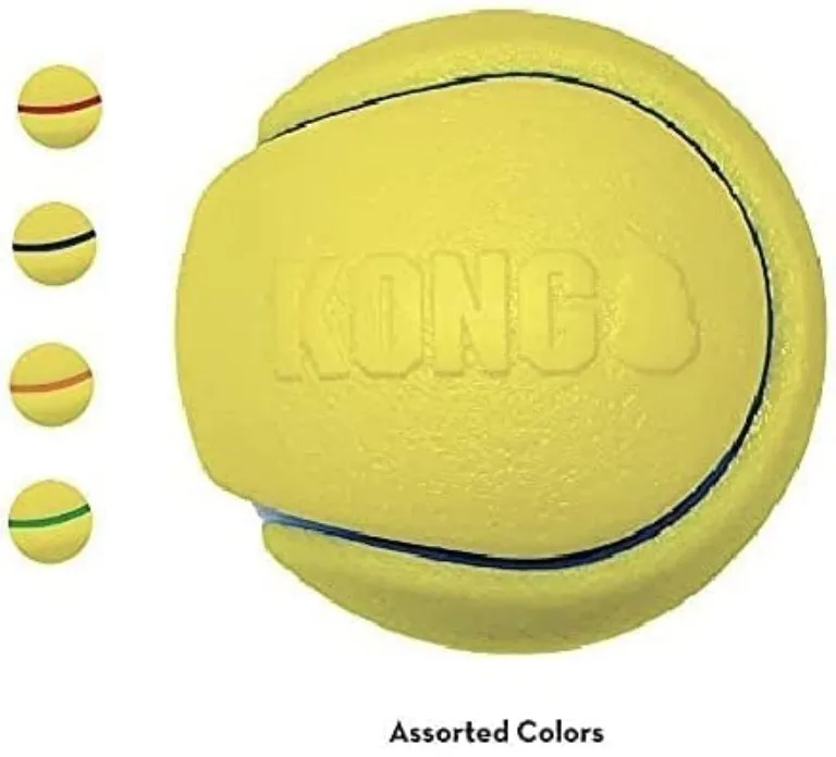 KONG Squeezz Tennis Ball Assorted Colors Photo 2