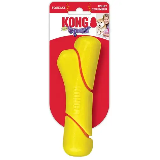 KONG Squeezz Tennis Stick Dog Toy Medium Photo 1