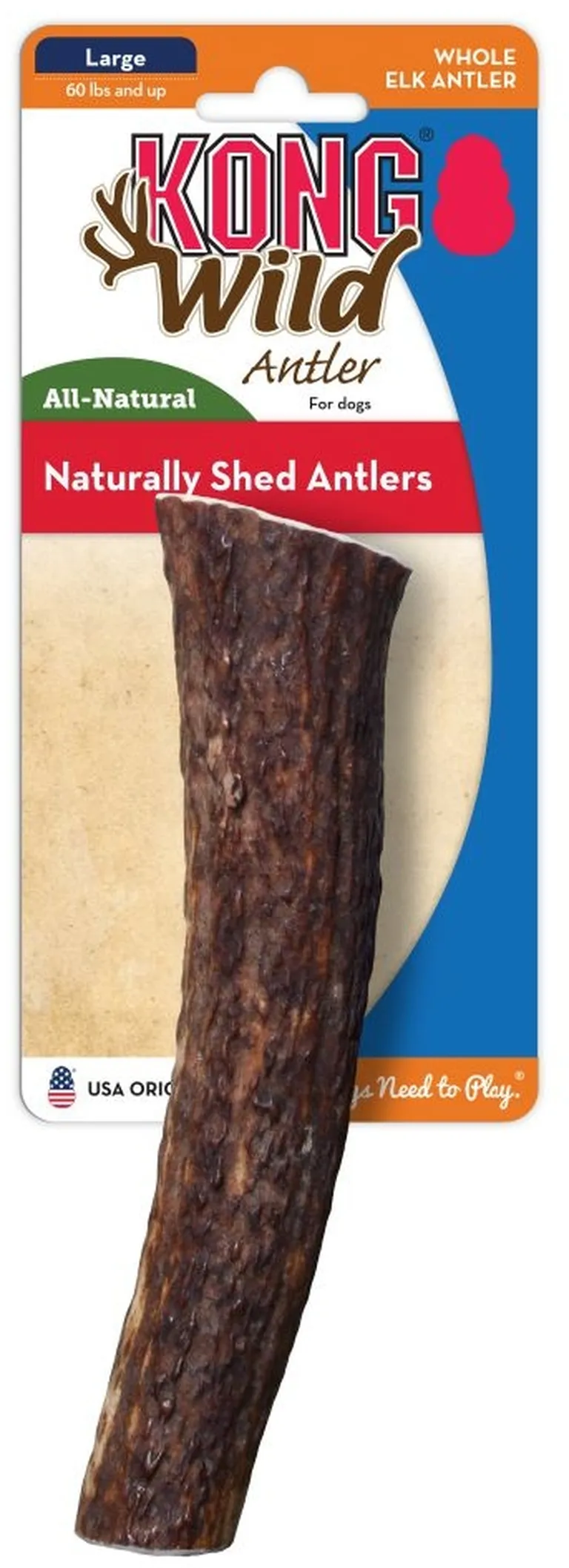 KONG Wild Whole Elk Antler for Dogs Large Photo 1