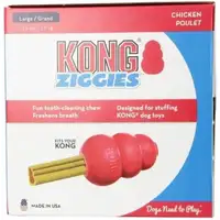 Photo of KONG Ziggies Dog Dental Chew Chicken Recipe Large
